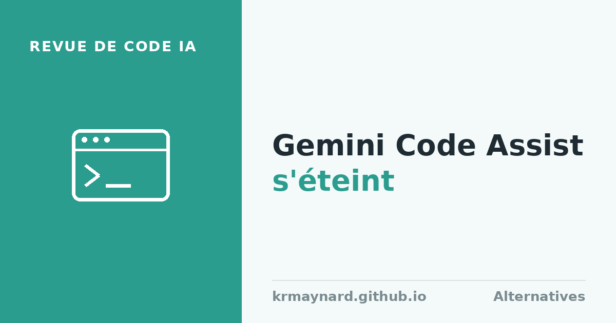 En-tête de l'article : le relecteur GitHub de Gemini Code Assist s'éteint aujourd'hui — où aller ensuite
